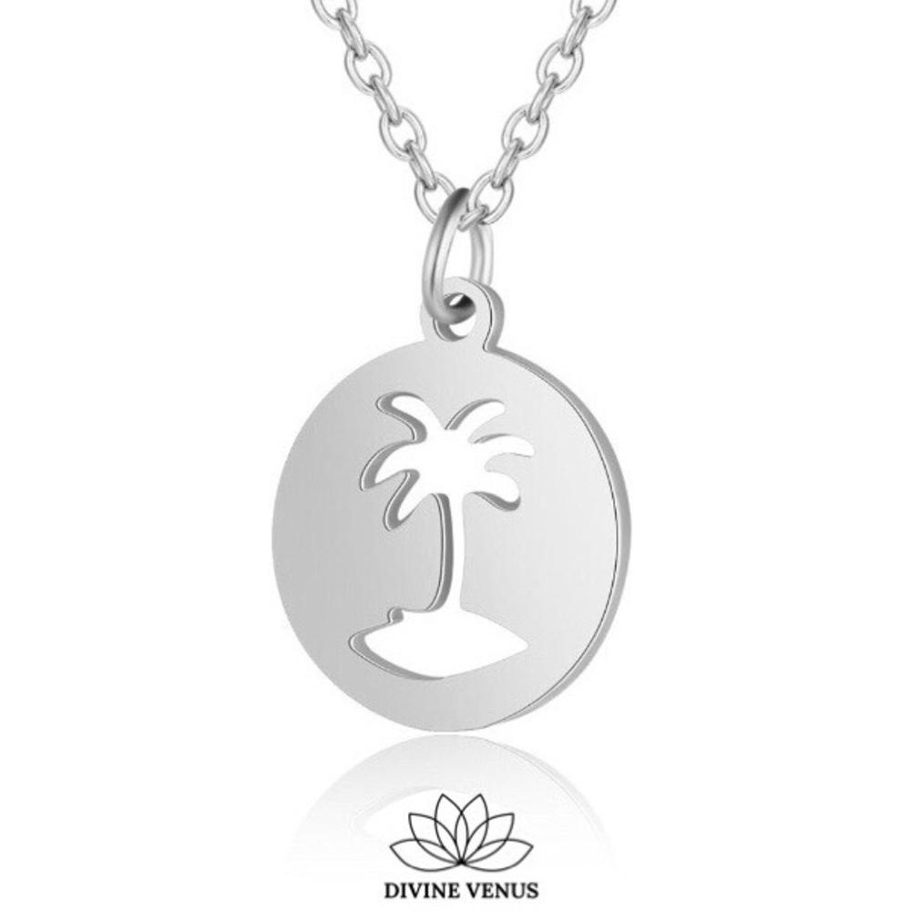 Palm Tree Necklace 🌴 Stainless Steel